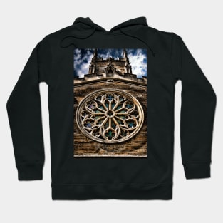 Round Stained Glass Church Window HDR Hoodie